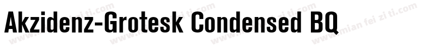 Akzidenz-Grotesk Condensed BQ Regul字体转换